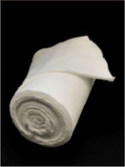 Hydroentangled cotton roll